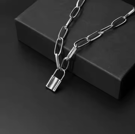 Fashion Chunky Gold Lock Pendant Necklace for Women Wholesale