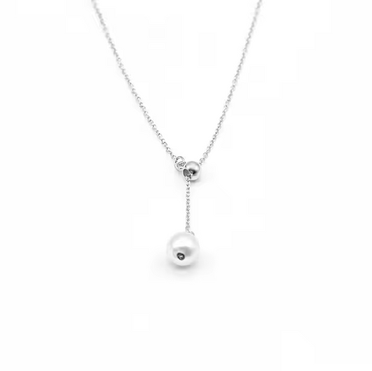 Adjustable Pearl Necklace Japan Top-grade Seawater Pearl Akoya Pendant Necklace